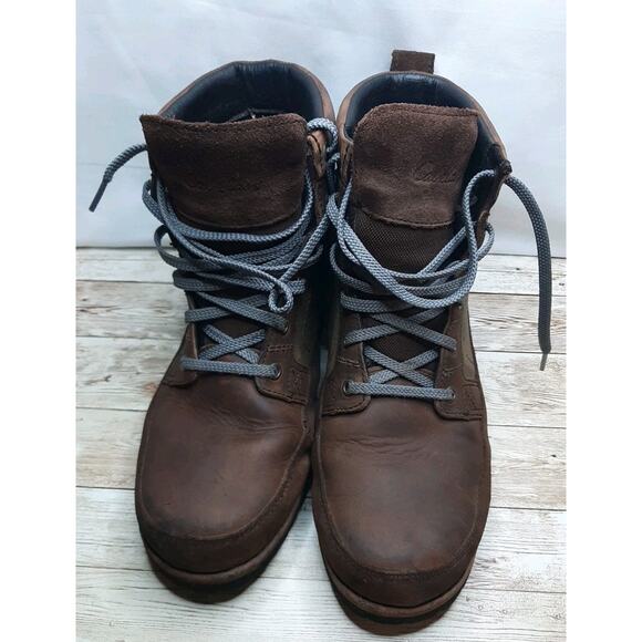 Men Cabela's 4 Sz 10M Brown Leather Ankle Boot Hunting Hiking Outdoors - Picture 1 of 16
